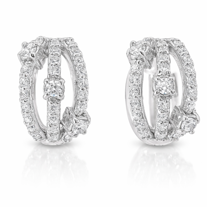 0.40CT Diamond  14k  Gold Earring
