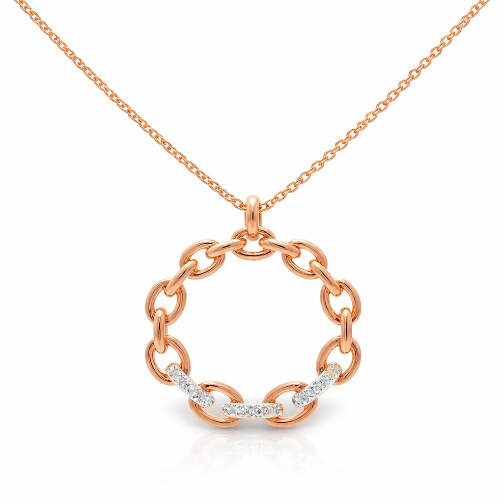0.06CT Diamond Pendant 14k Gold