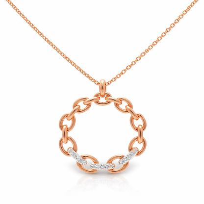 0.06CT Diamond Pendant 14k Gold