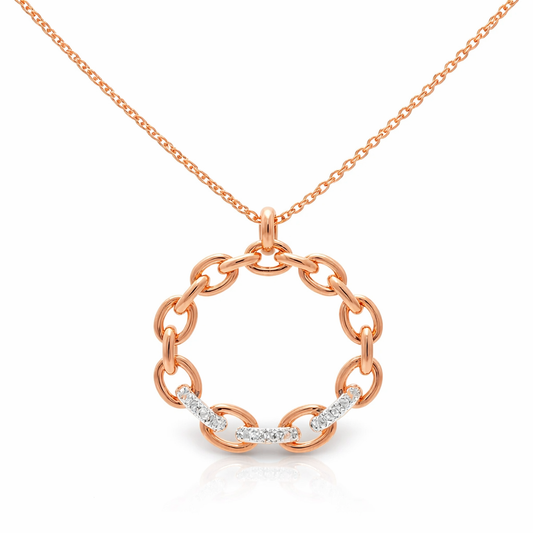 0.06CT Diamond Pendant 14k Gold
