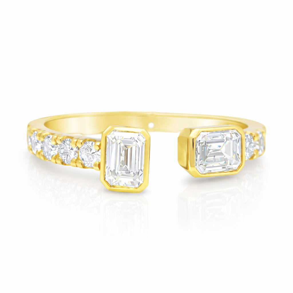 0.92CT Diamond Ring 18K White Gold