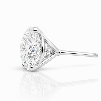 8.74CT Lab Diamond Stud Earring 14k White Gold
