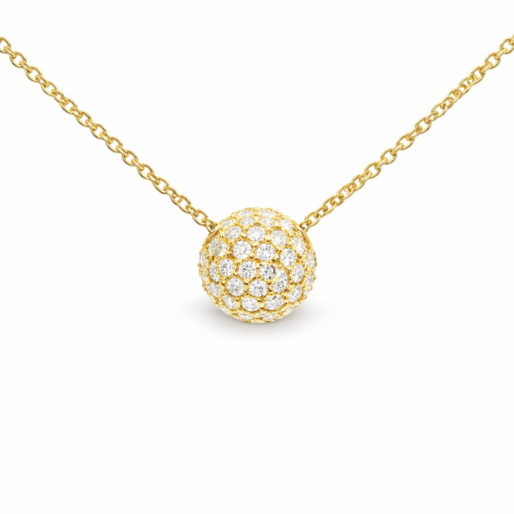 0.29CT Diamond Pendant 14k Yellow Gold