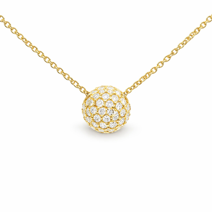 0.29CT Diamond Pendant 14k Yellow Gold