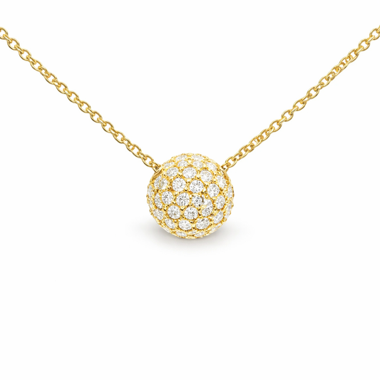 0.29CT Diamond Pendant 14k Yellow Gold