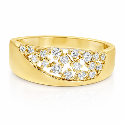 0.21Ct Diamond Ring 14k Yellow Gold