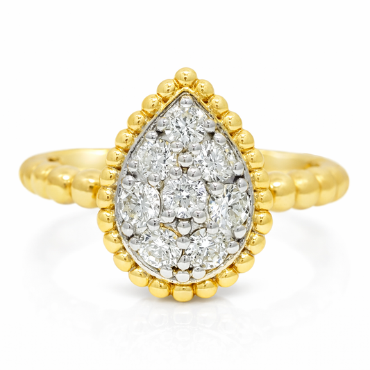 0.39CT Diamond 14K Yellow Gold