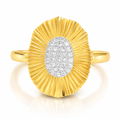 0.10CT Diamond Ring 14k Yellow Gold