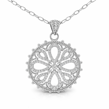 1.40ct diamond pendant in 14k white gold – Niara