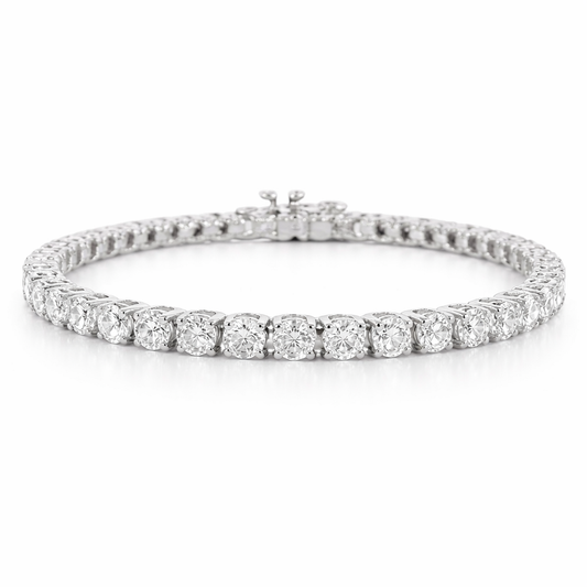 6.05CT Lab Diamond Tennis Bracelet 14k White Gold