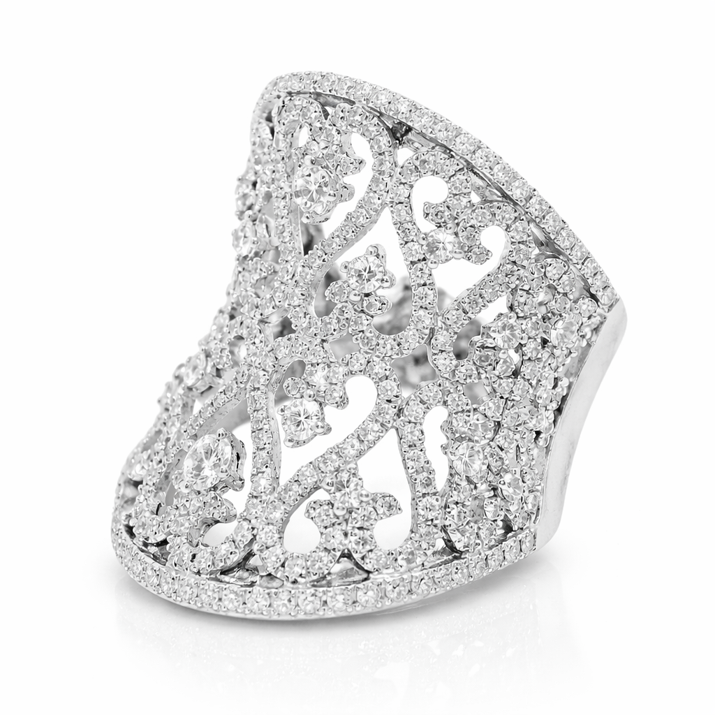 1.68CT Diamond Ring 14k White Gold