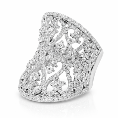 1.68CT Diamond Ring 14k White Gold
