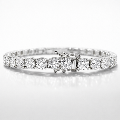 10.72CT Lab Diamond Bracelet 14k White Gold