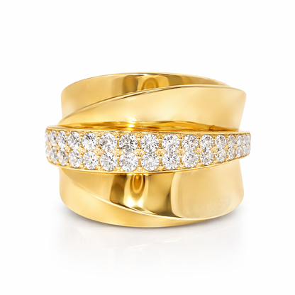0.66CT Diamond Ring 14k Yellow Gold