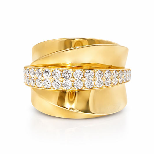 0.66CT Diamond Ring 14k Yellow Gold