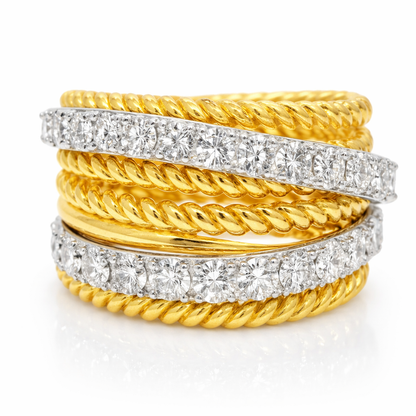 1.34CT Diamond Ring 14k Yellow Gold