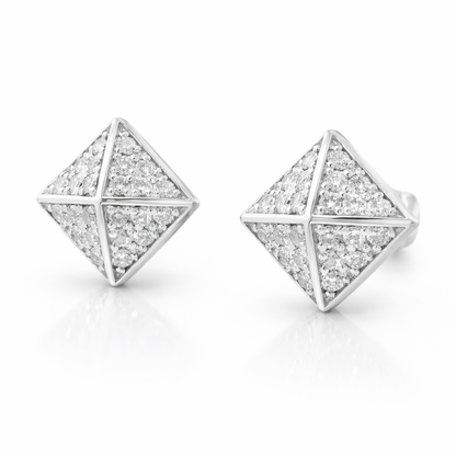 0.45CT Diamond Stud 14k White Gold Earring