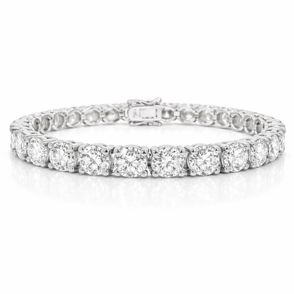 15.31CT  Lab Diamond Bracelet 14K White Gold