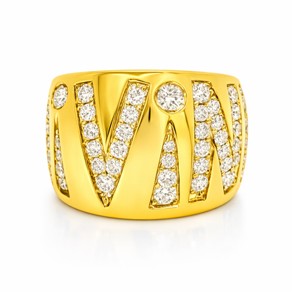 1.03CT Diamond Divine Ring 14K Yellow Gold