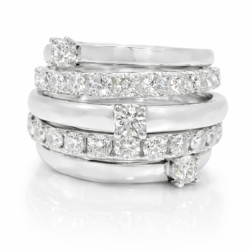 1.49CT Diamond Ring 14k White Gold