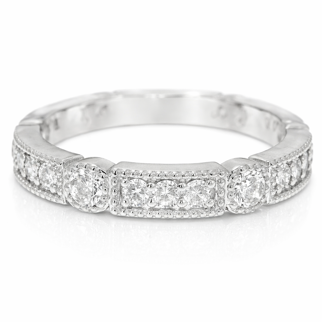 0.69CT Diamond Ring 14k White Gold