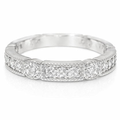 0.69CT Diamond Ring 14k White Gold