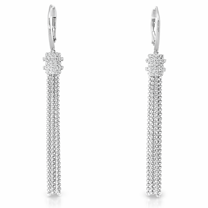 0.43CT Diamond 14k White Gold Earring