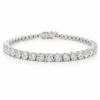 6.41CT Lab Diamond Bracelet 14k White Gold