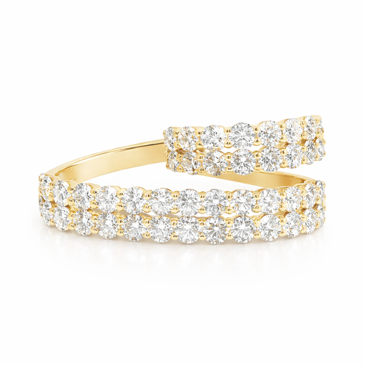 5.25CT Lab Diamond Ring 14k Yellow Gold