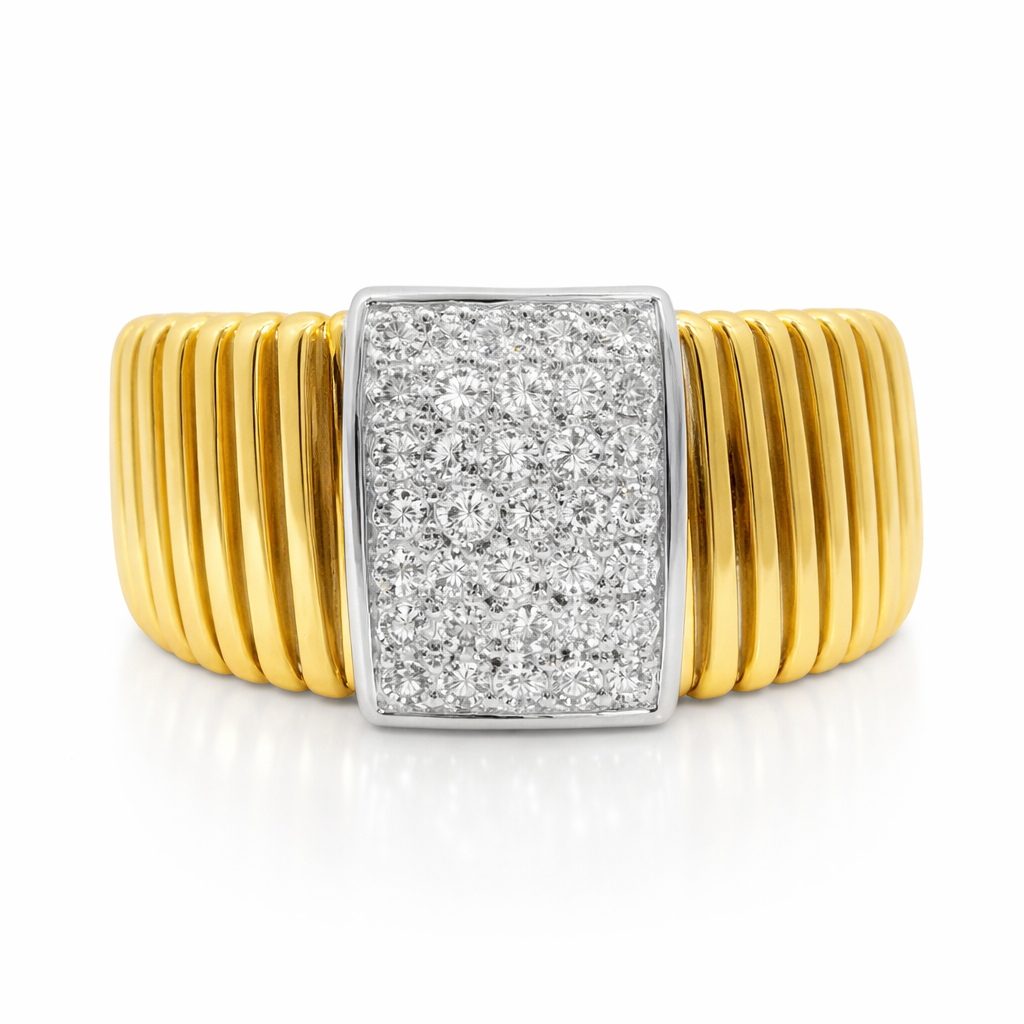 0.52CT Diamond Ring 18k Yellow Gold