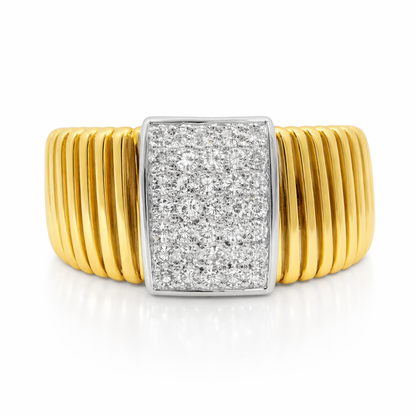 0.52CT Diamond Ring 18k Yellow Gold