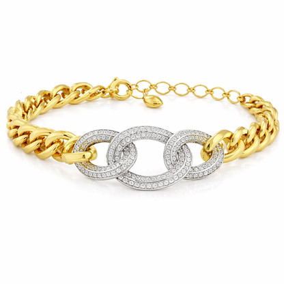 0.87CT Diamond Bracelet 14k Yellow Gold