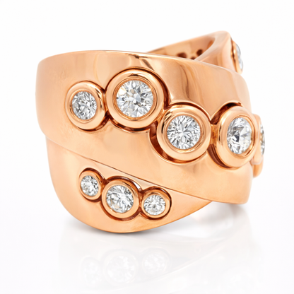 1.51CT Diamond Ring 18K Rose Gold