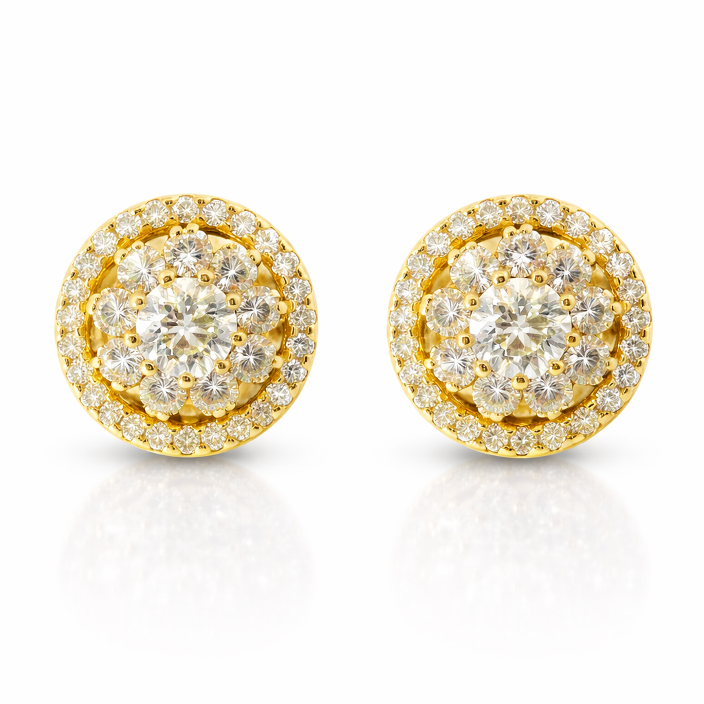 1.78CT Diamond 14k Gold Earring