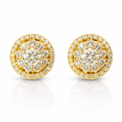 1.78CT Diamond 14k Gold Earring