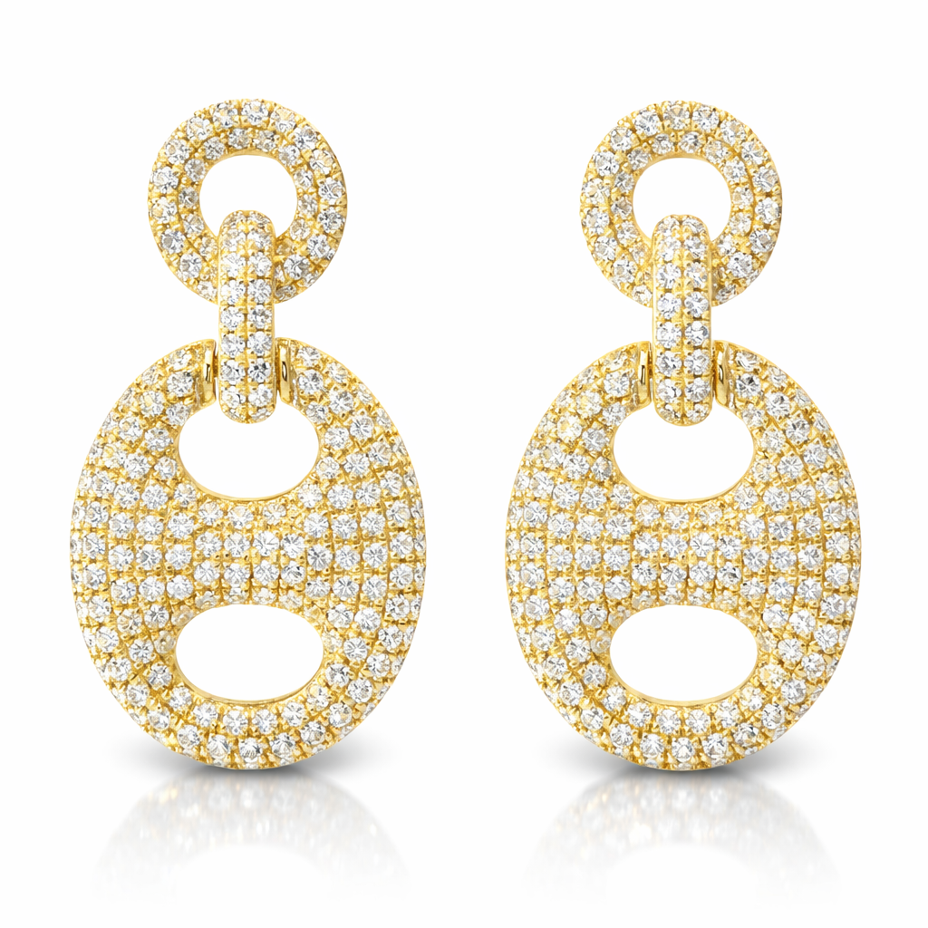 1.16CT Diamond 14k Gold Earring