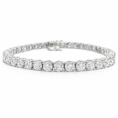 10.72CT Lab Diamond Bracelet 14k White Gold