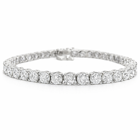 10.72CT Lab Diamond Bracelet 14k White Gold