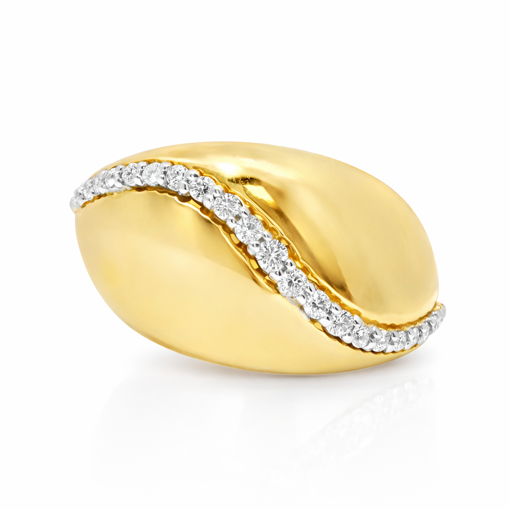 0.39CT Diamond Ring 14k Yellow Gold