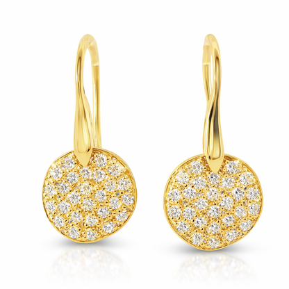 1.11CT  Diamond  14k Gold Earring