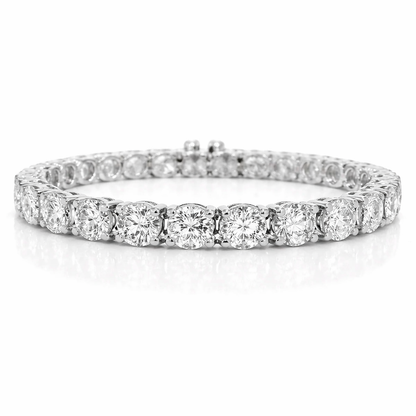 23.76CT Lab Diamond Tennis Bracelet 14k White Gold