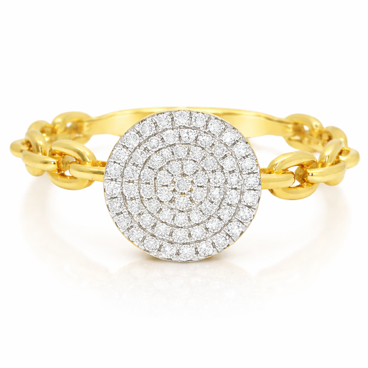 0.20CT Diamond Ring 14K Yellow Gold