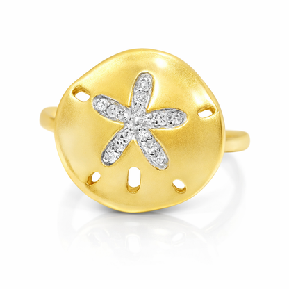 0.09CT Diamond Ring 14k Yellow Gold