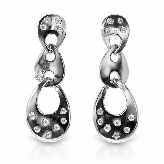 0.21CT Diamond 14k Yellow Gold Earring