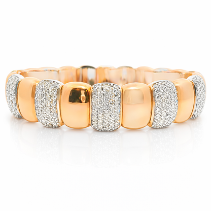 5.10CT Diamond Bangle 18k Rose Gold