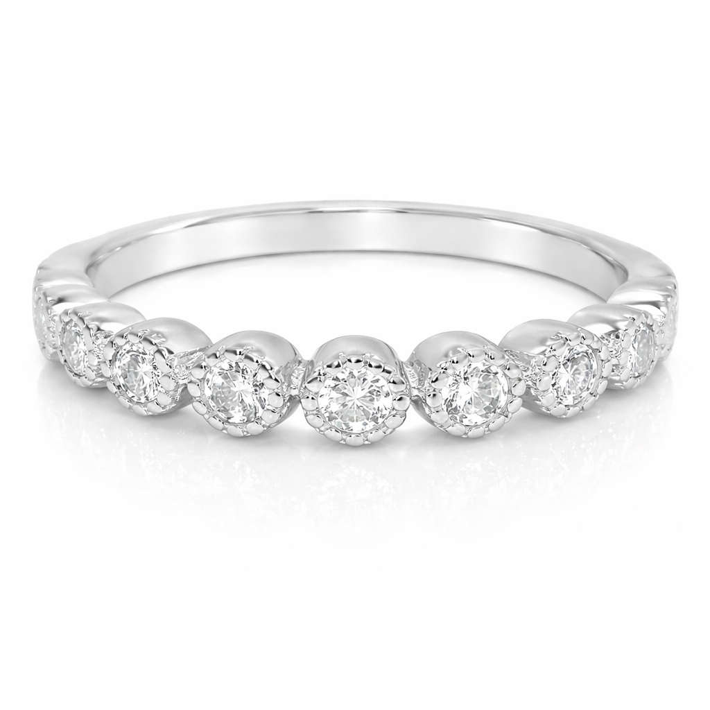 0.26CT Diamond Ring 18k White Gold
