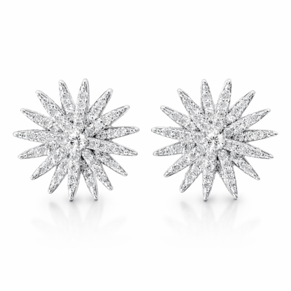0.96CT Diamond 14k White Gold Earring