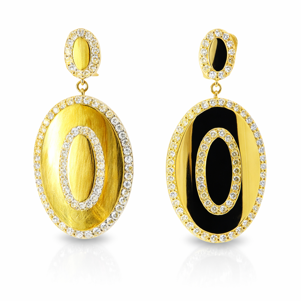 0.61CT Diamond Earring 14k Yellow Gold