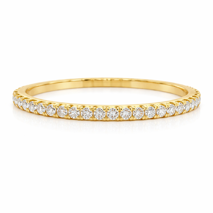 5.08CT Lab Diamond Stretch Bangle 14k Yellow Gold