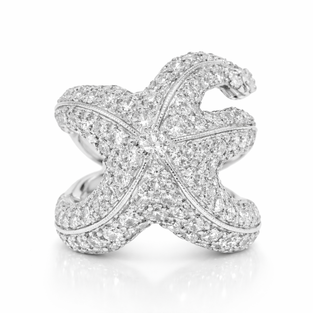 3.01CT Diamond Ring 14K White Gold